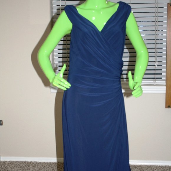 Ralph Lauren Floor Length Gown with Slit - Picture 1 of 4
